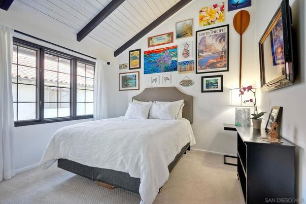 Bedroom, Interior, Wooden Beams