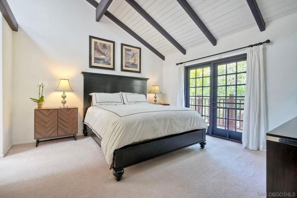 Bedroom, Interior, Wooden Beams