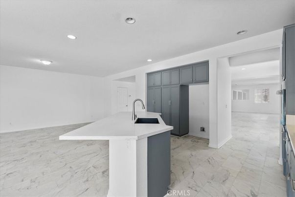 Interior, Kitchen, Marble, Recessed Lighting