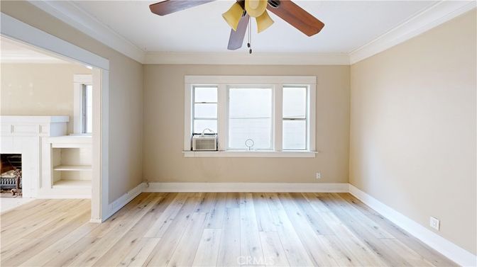 Empty room, Fireplace, Interior, Wood Texture Flooring