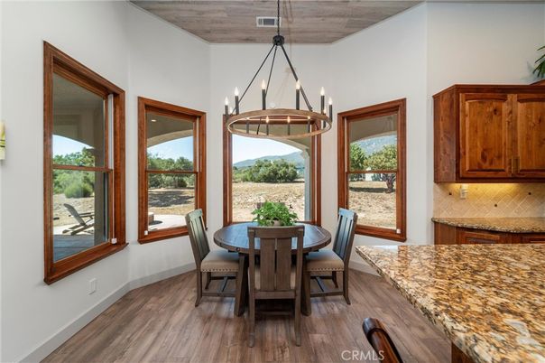 Chandelier, Dining room, Interior, Pendant Lights, Wood Texture Flooring