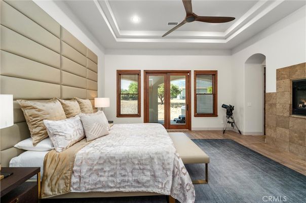 Bedroom, Fireplace, Interior, Recessed Lighting