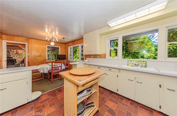 Dining room, Interior, Kitchen, Wooden Walls