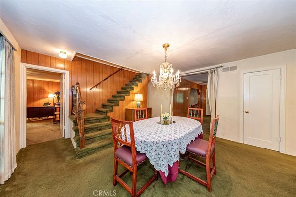 Chandelier, Dining room, Interior, Wooden Walls