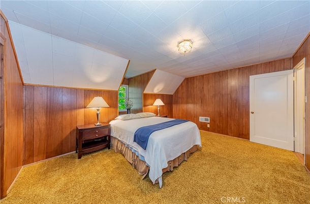 Bedroom, Interior, Wooden Walls