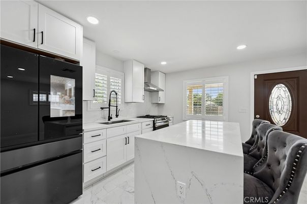 Interior, Kitchen, Marble, Recessed Lighting