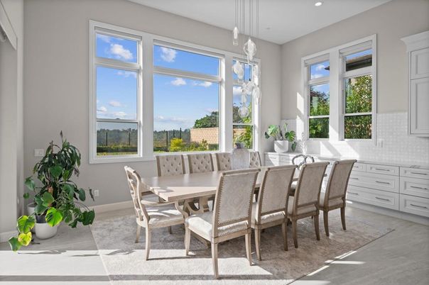 Dining room, Interior, Pendant Lights, Recessed Lighting