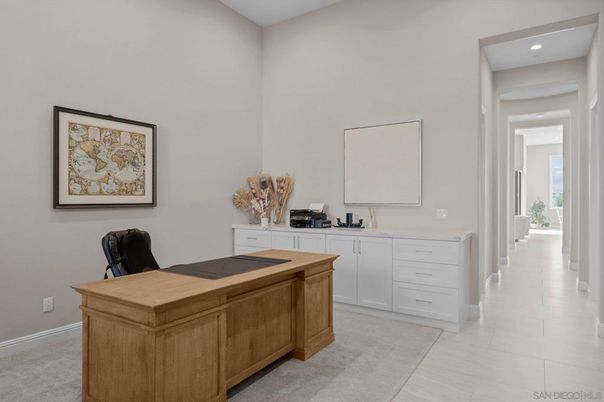 Home Office, Interior, Recessed Lighting