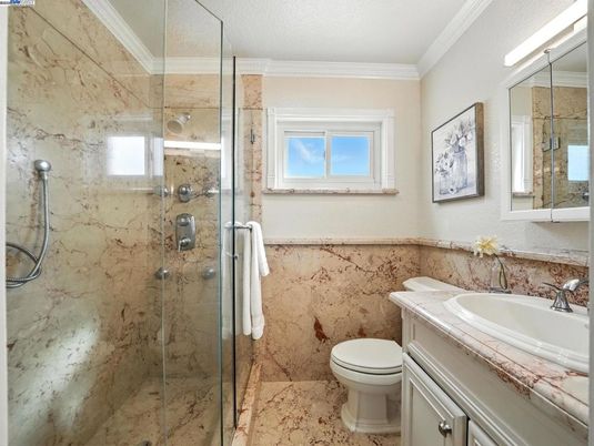Bathroom, Glass Shower, Interior, Tile Countertops