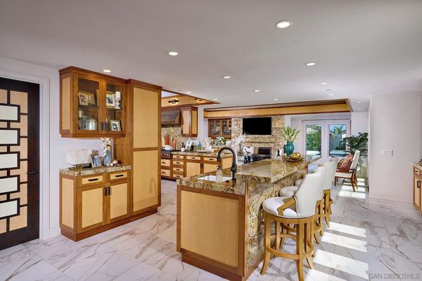 Interior, Kitchen, Marble, Recessed Lighting