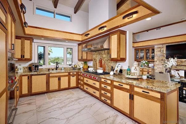 Interior, Kitchen, Marble, Recessed Lighting
