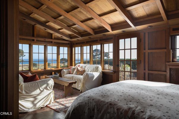 Bedroom, Interior, Water, Wooden Beams, Wooden Ceilings, Wood Texture Flooring
