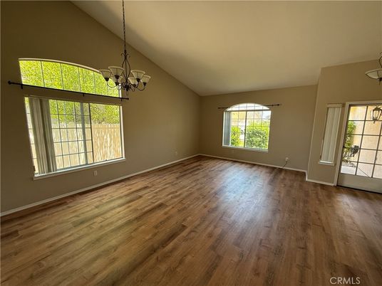 Chandelier, Empty room, Interior, Wood Texture Flooring