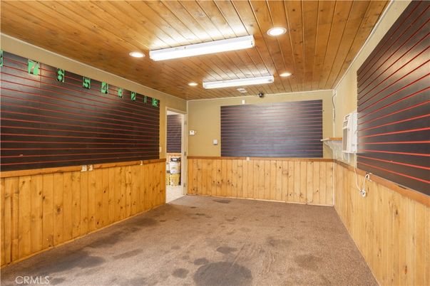 Empty room, Interior, Recessed Lighting, Wooden Ceilings, Wooden Walls