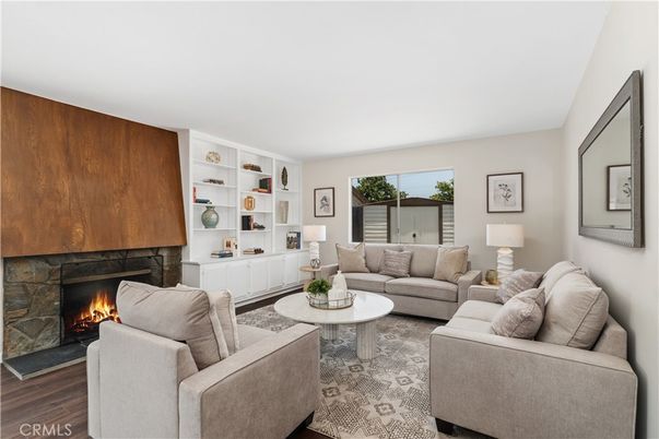 Fireplace, Interior, Living room, Wood Texture Flooring