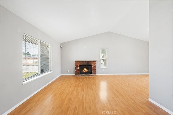Empty room, Fireplace, Interior, Wood Texture Flooring