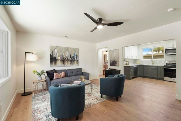Interior, Kitchen, Living room, Wood Texture Flooring