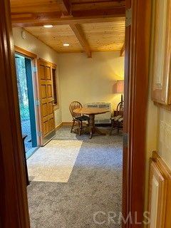 Dining room, Interior, Recessed Lighting, Wooden Beams, Wooden Ceilings