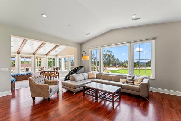 Dining room, Interior, Living room, Recessed Lighting, Wooden Ceilings, Wood Texture Flooring