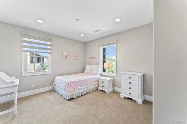 Bedroom, Interior, Recessed Lighting