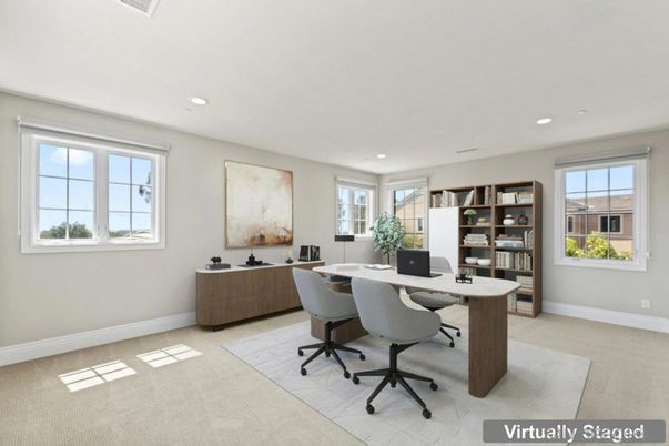 Home Office, Interior, Recessed Lighting
