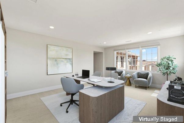 Home Office, Interior, Recessed Lighting