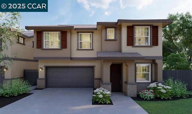 Attached, Exterior, Facade, Modern