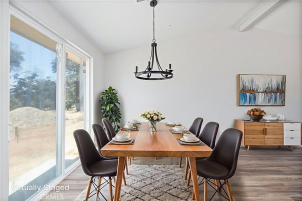 Chandelier, Dining room, Interior, Pendant Lights, Wood Texture Flooring