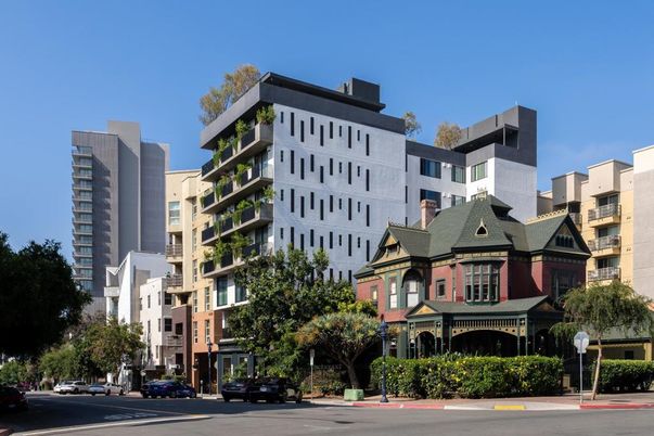 Exterior, Facade, Condo Building