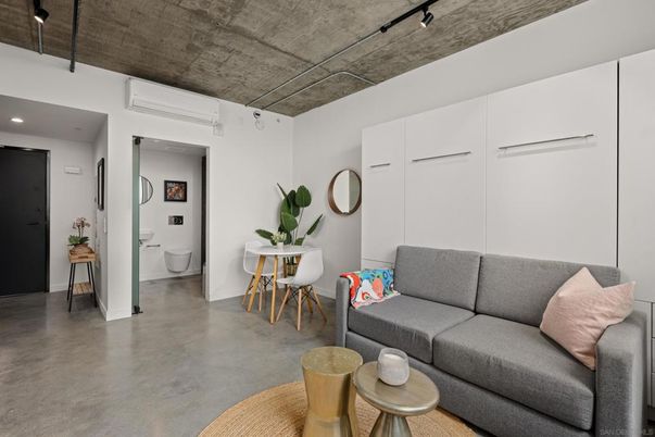 Interior, Living room, Recessed Lighting