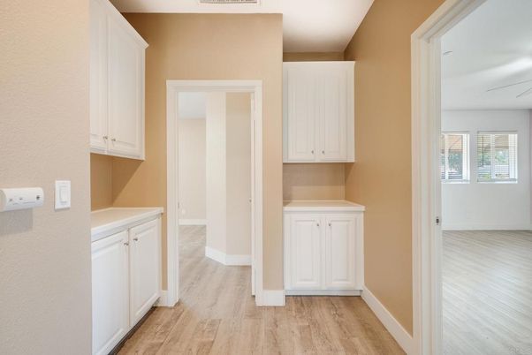 Interior, Washer, Wood Texture Flooring
