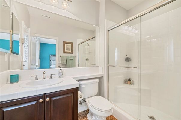 Bathroom, Glass Shower, Interior, Tile Countertops