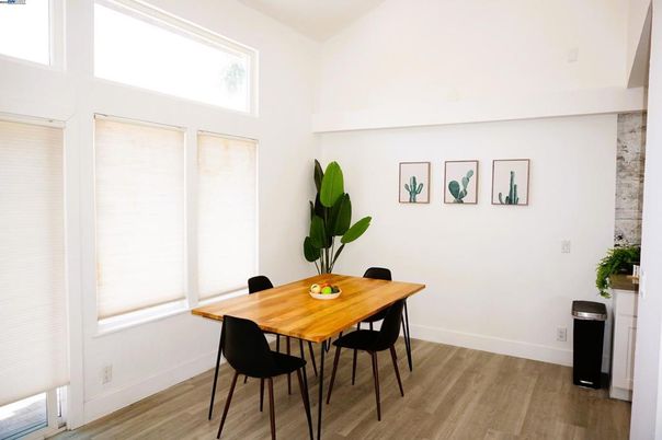 Dining room, Interior, Wood Texture Flooring