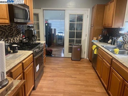 Interior, Kitchen, Wood Texture Flooring