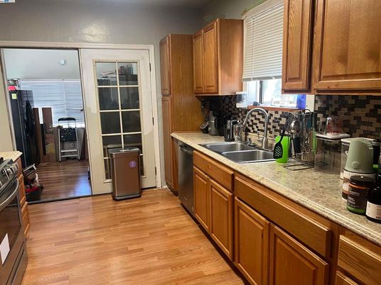 Interior, Kitchen, Wood Texture Flooring