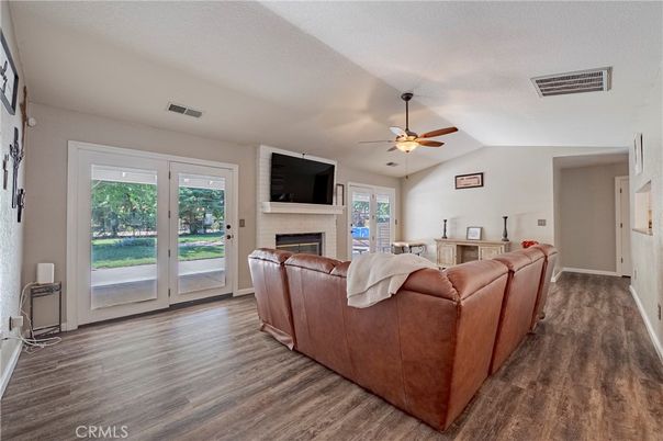 Fireplace, Interior, Living room, Wood Texture Flooring