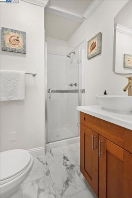 Bathroom, Glass Shower, Interior, Marble