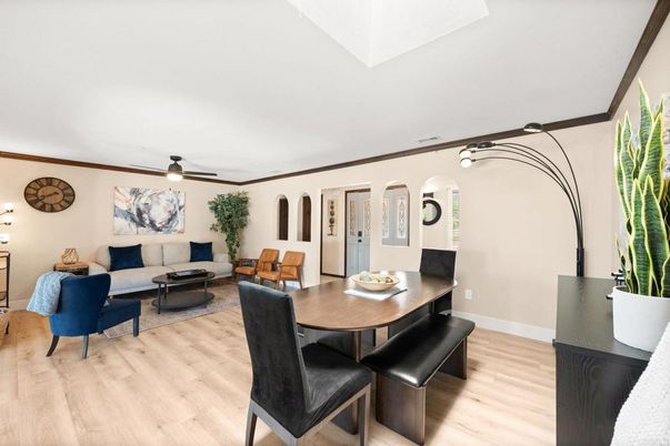 Dining room, Interior, Living room, Wood Texture Flooring
