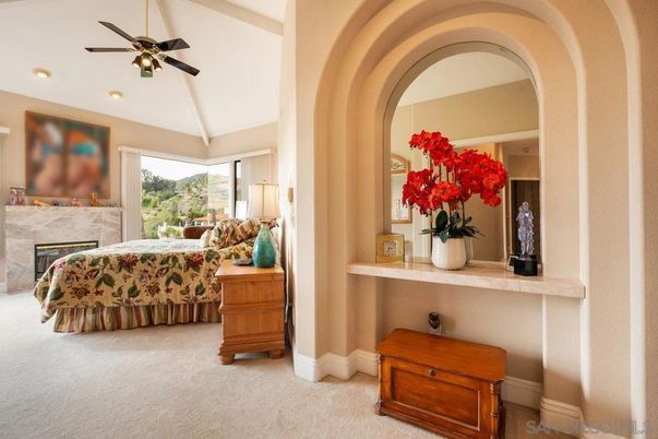 Bedroom, Fireplace, Interior, Recessed Lighting
