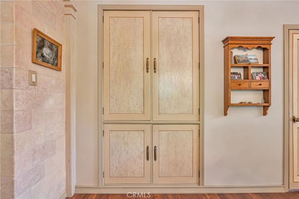 Interior, Stone Walls, Wood Texture Flooring