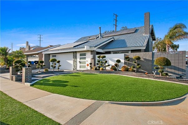 Attached, Backyard, Exterior, Facade, Solar Panels, Ranch