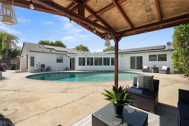 Exterior, Pool, Solar Panels