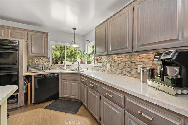 Interior, Kitchen, Pendant Lights, Wood Texture Flooring