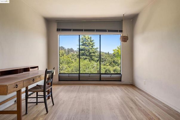 Home Office, Interior, Pendant Lights, Wood Texture Flooring