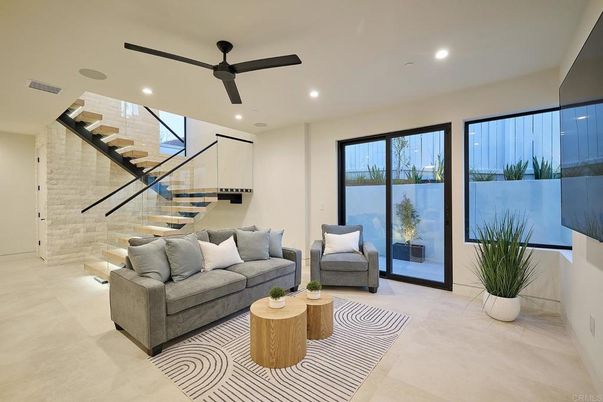 Interior, Living room, Recessed Lighting