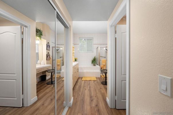 Bathroom, Interior, Wood Texture Flooring