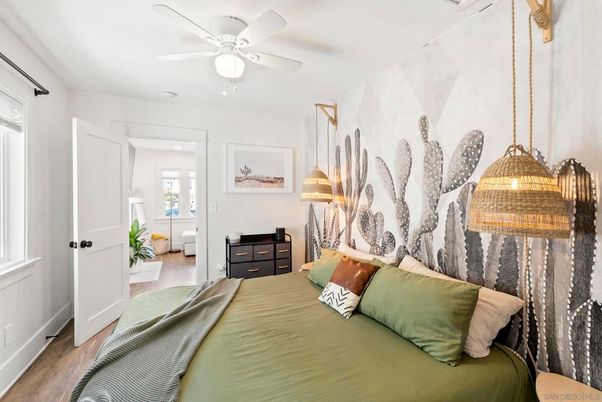 Bedroom, Interior, Wood Texture Flooring