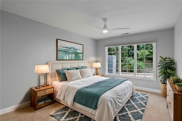Bedroom, Interior, Recessed Lighting