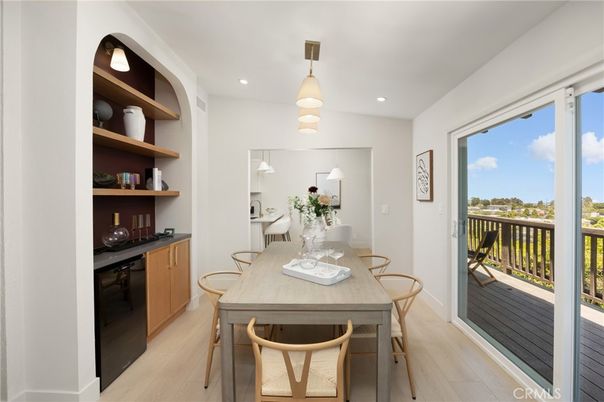 Home Office, Interior, Pendant Lights, Recessed Lighting, Wood Texture Flooring