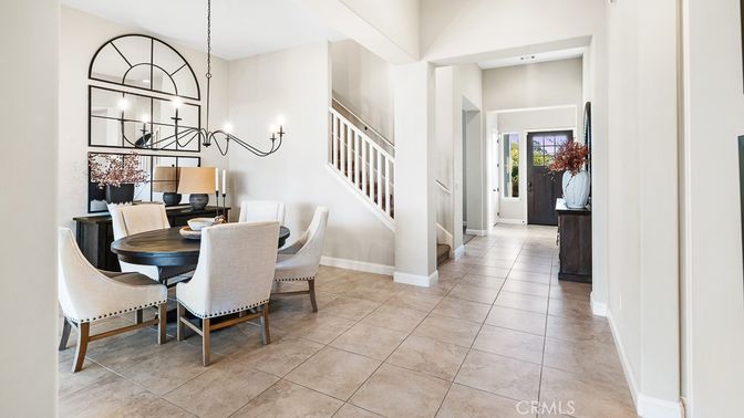 Chandelier, Dining room, Interior, Recessed Lighting